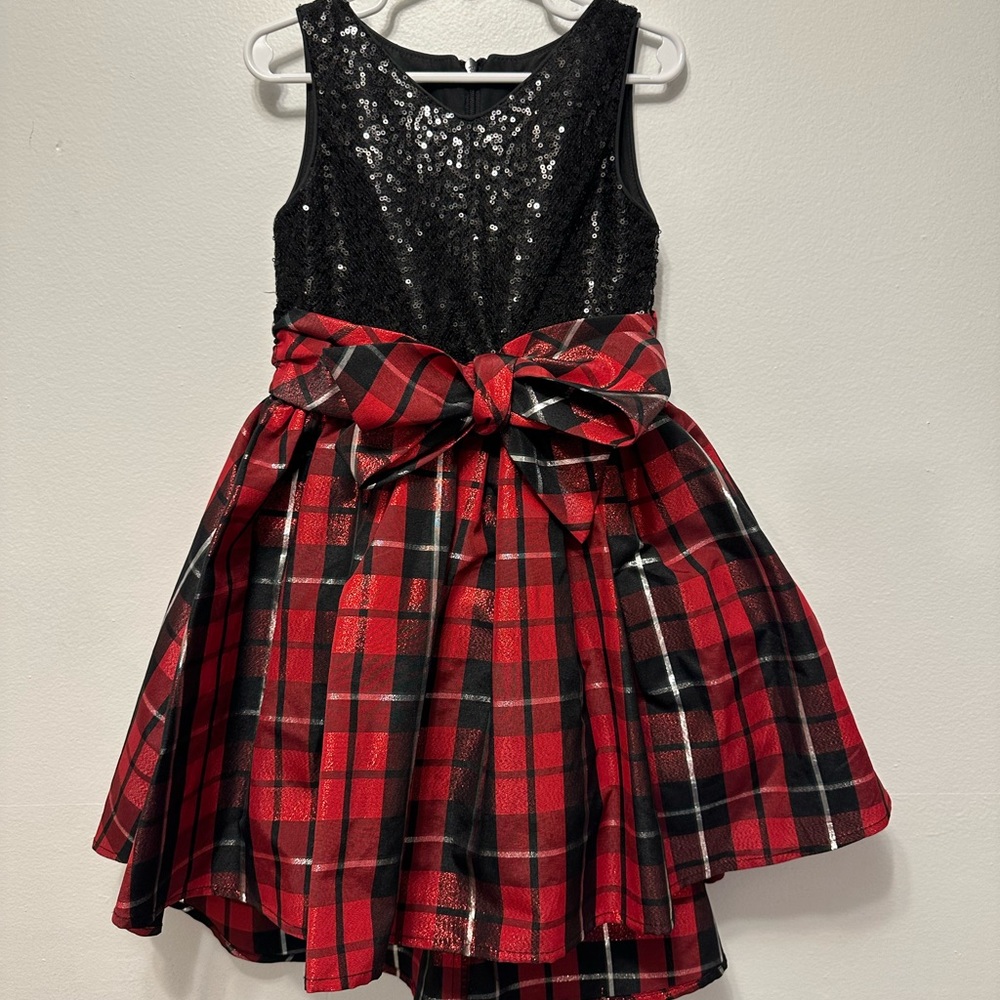 Girls Christmas high low dress